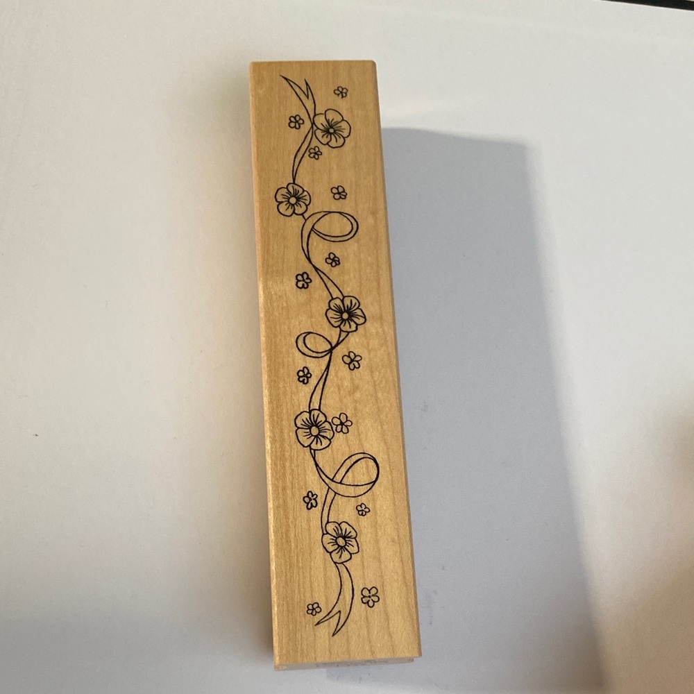 Floral Wooden Stamp